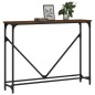 vidaXL Mesa consola madera de ingeniería marrón roble 102x22,5x75 cm vidaXL Mesa consola madera de ingeniería marrón roble 102x22,5x75 cm