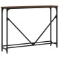 vidaXL Mesa consola madera de ingeniería marrón roble 102x22,5x75 cm vidaXL Mesa consola madera de ingeniería marrón roble 102x22,5x75 cm