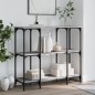 vidaXL Mesa consola madera de ingeniería gris Sonoma 102x35x90 cm