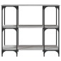 vidaXL Mesa consola madera de ingeniería gris Sonoma 102x35x90 cm