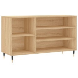 vidaXL Mueble zapatero madera contrachapada roble Sonoma 102x36x60 cm