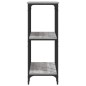 vidaXL Mesa consola madera de ingeniería gris Sonoma 102x35x90 cm