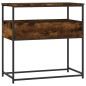 vidaXL Mesa consola madera de ingeniería roble ahumado 75x40x75 cm