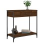 vidaXL Mesa consola madera de ingeniería marrón roble 75x34,5x75 cm vidaXL Mesa consola madera de ingeniería marrón roble 75x34,5x75 cm