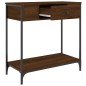 vidaXL Mesa consola madera de ingeniería marrón roble 75x34,5x75 cm vidaXL Mesa consola madera de ingeniería marrón roble 75x34,5x75 cm