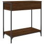 vidaXL Mesa consola madera de ingeniería marrón roble 75x34,5x75 cm vidaXL Mesa consola madera de ingeniería marrón roble 75x34,5x75 cm