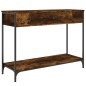 vidaXL Mesa consola madera contrachapada roble ahumado 100x34,5x75 cm vidaXL Mesa consola madera contrachapada roble ahumado 100x34,5x75 cm