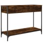 vidaXL Mesa consola madera contrachapada roble ahumado 100x34,5x75 cm vidaXL Mesa consola madera contrachapada roble ahumado 100x34,5x75 cm