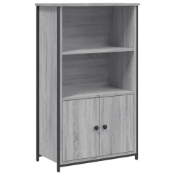 vidaXL Aparador alto madera de ingeniería gris Sonoma 62x32x103,5 cm