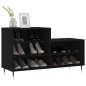vidaXL Mueble zapatero madera contrachapada negro 102x36x60 cm vidaXL Mueble zapatero madera contrachapada negro 102x36x60 cm