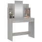 vidaXL Tocador con espejo color gris Sonoma 96x39x142 cm vidaXL Tocador con espejo color gris Sonoma 96x39x142 cm