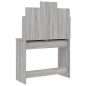 vidaXL Tocador con espejo color gris Sonoma 96x39x142 cm vidaXL Tocador con espejo color gris Sonoma 96x39x142 cm