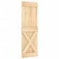 vidaXL Puerta corredera con herrajes madera maciza de pino 70x210 cm vidaXL Puerta corredera con herrajes madera maciza de pino 70x210 cm