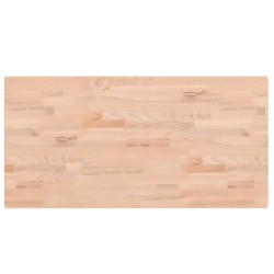 vidaXL Tablero rectangular de madera maciza de haya 100x50x2,5 cm