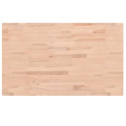 vidaXL Tablero rectangular de madera maciza de haya 100x60x4 cm