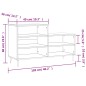 vidaXL Mueble zapatero madera contrachapada negro 102x36x60 cm vidaXL Mueble zapatero madera contrachapada negro 102x36x60 cm