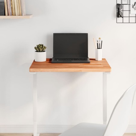 vidaXL Tablero rectangular de madera maciza de haya 60x40x2,5 cm