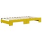 vidaXL Sofá cama nido con cajones terciopelo amarillo 100x200 cm