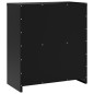 vidaXL Armario archivador de acero negro 79x40x90 cm