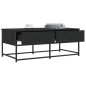 vidaXL Mesa de centro madera de ingeniería negro 100x51x40 cm vidaXL Mesa de centro madera de ingeniería negro 100x51x40 cm