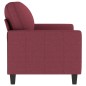 vidaXL Sofá de 2 plazas de tela rojo tinto 120 cm vidaXL Sofá de 2 plazas de tela rojo tinto 120 cm