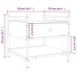 vidaXL Mesa de centro madera de ingeniería roble Sonoma 50x50x50 cm vidaXL Mesa de centro madera de ingeniería roble Sonoma 50x50x50 cm