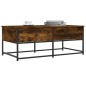 vidaXL Mesa de centro madera de ingeniería roble ahumado 100x51x40 cm vidaXL Mesa de centro madera de ingeniería roble ahumado 100x51x40 cm