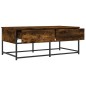 vidaXL Mesa de centro madera de ingeniería roble ahumado 100x51x40 cm vidaXL Mesa de centro madera de ingeniería roble ahumado 100x51x40 cm