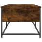 vidaXL Mesa de centro madera de ingeniería roble ahumado 100x51x40 cm vidaXL Mesa de centro madera de ingeniería roble ahumado 100x51x40 cm