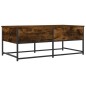 vidaXL Mesa de centro madera de ingeniería roble ahumado 100x51x40 cm vidaXL Mesa de centro madera de ingeniería roble ahumado 100x51x40 cm