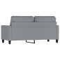 vidaXL Sofá de 2 plazas de tela gris claro 140 cm vidaXL Sofá de 2 plazas de tela gris claro 140 cm