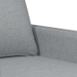 vidaXL Sofá de 2 plazas de tela gris claro 140 cm vidaXL Sofá de 2 plazas de tela gris claro 140 cm