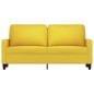 vidaXL Sofá de 2 plazas de tela amarillo claro 140 cm vidaXL Sofá de 2 plazas de tela amarillo claro 140 cm