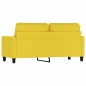 vidaXL Sofá de 2 plazas de tela amarillo claro 140 cm vidaXL Sofá de 2 plazas de tela amarillo claro 140 cm