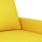 vidaXL Sofá de 2 plazas de tela amarillo claro 140 cm vidaXL Sofá de 2 plazas de tela amarillo claro 140 cm