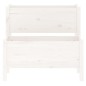 vidaXL Jardinera madera maciza de pino blanco 84,5x84x75 cm vidaXL Jardinera madera maciza de pino blanco 84,5x84x75 cm
