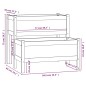 vidaXL Jardinera madera maciza de pino blanco 84,5x84x75 cm vidaXL Jardinera madera maciza de pino blanco 84,5x84x75 cm