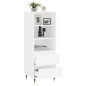 vidaXL Aparador alto madera contrachapada blanco 40x36x110 cm vidaXL Aparador alto madera contrachapada blanco 40x36x110 cm