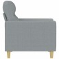 vidaXL Sillón de tela gris claro 60 cm vidaXL Sillón de tela gris claro 60 cm
