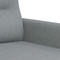 vidaXL Sillón de tela gris claro 60 cm vidaXL Sillón de tela gris claro 60 cm