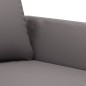 vidaXL Juego de sofás con cojines 2 piezas cuero sintético gris vidaXL Juego de sofás con cojines 2 piezas cuero sintético gris