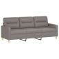 vidaXL Sofá de 3 plazas de tela gris taupe 180 cm vidaXL Sofá de 3 plazas de tela gris taupe 180 cm