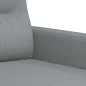 vidaXL Sofá de 2 plazas de tela gris claro 120 cm vidaXL Sofá de 2 plazas de tela gris claro 120 cm