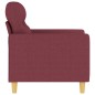 vidaXL Sillón de tela rojo tinto 60 cm vidaXL Sillón de tela rojo tinto 60 cm