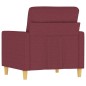 vidaXL Sillón de tela rojo tinto 60 cm vidaXL Sillón de tela rojo tinto 60 cm