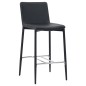 vidaXL Taburetes de cocina 2 unidades cuero sintético negro vidaXL Taburetes de cocina 2 unidades cuero sintético negro
