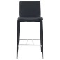 vidaXL Taburetes de cocina 2 unidades cuero sintético negro vidaXL Taburetes de cocina 2 unidades cuero sintético negro