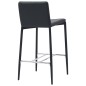 vidaXL Taburetes de cocina 2 unidades cuero sintético negro vidaXL Taburetes de cocina 2 unidades cuero sintético negro