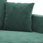 vidaXL Juego de sofás con cojines 2 piezas terciopelo verde oscuro vidaXL Juego de sofás con cojines 2 piezas terciopelo verde oscuro