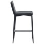 vidaXL Taburetes de cocina 2 unidades cuero sintético negro vidaXL Taburetes de cocina 2 unidades cuero sintético negro